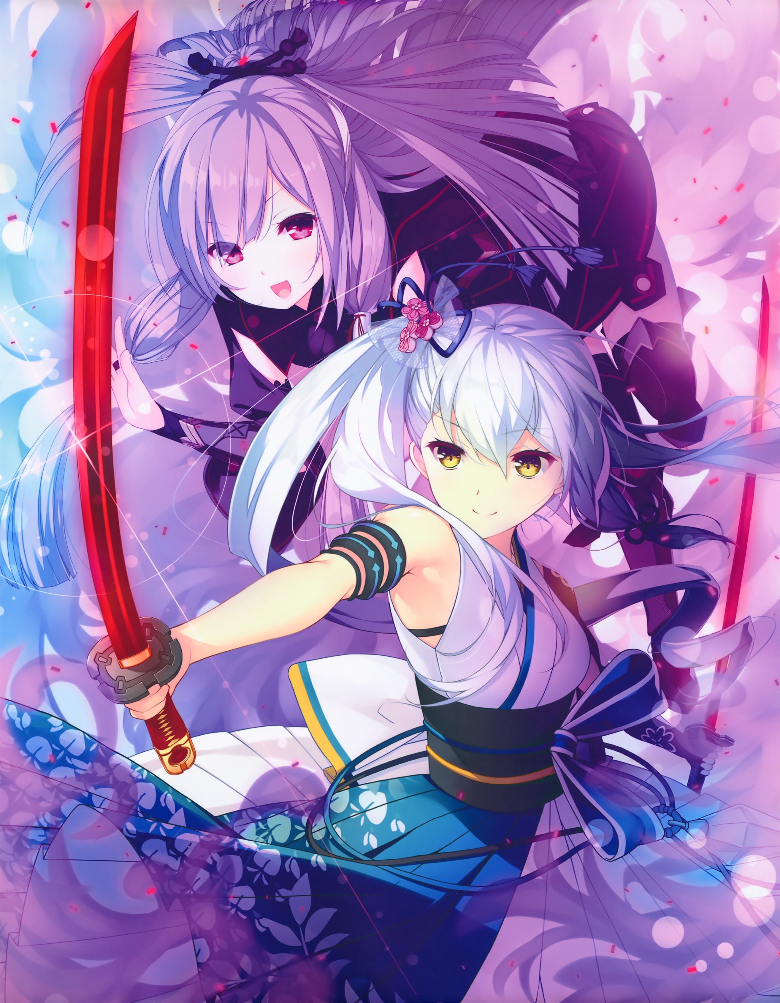 yande.re-538930-crystalia-japanese_clothes-kaguya_kizuna_kirameku_koi_iroha-kizuna_kirameku_koi_iroha-pero-suzakuin_tsubaki-sword-thighhighs-usume_shirou.jpg