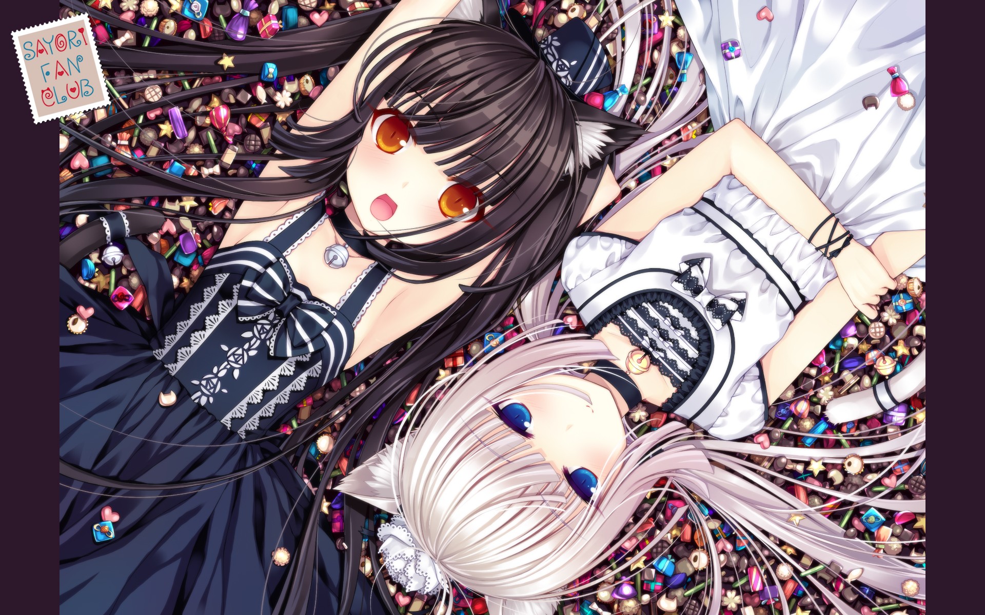 yande.re-454223-animal_ears-chocola-dress-nekomimi-nekopara-sayori-tail-vanilla-wallpaper.jpg