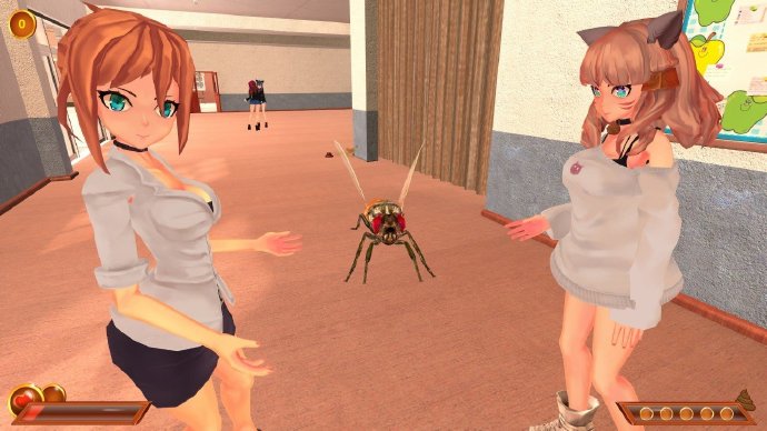 Steam上最近上了一款叫《苍蝇队长与性感学生》的游戏，收集大便可以开启透视