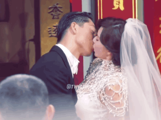 林志玲婚礼，这波亲吻什么水平 ​​​​