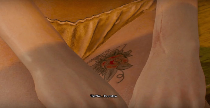 CDPR遗憾在《巫师3》中砍掉希里玫瑰纹身的故事