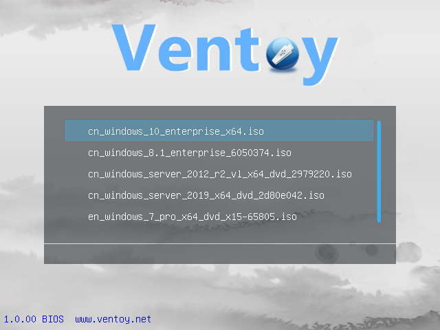 Ventoy电脑版下载v1.0.62 国产开源U盘启动制作工具
