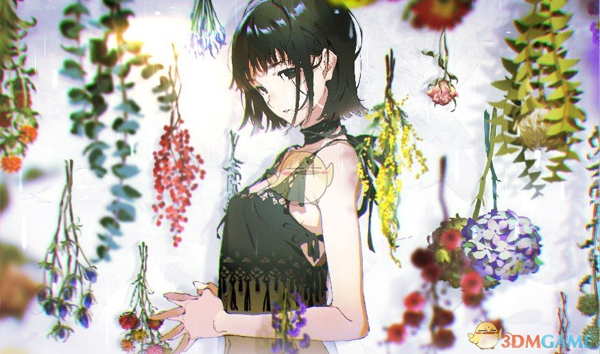 《Wallpaper Engine》午后阳光花朵与少女动态壁纸百度云下载