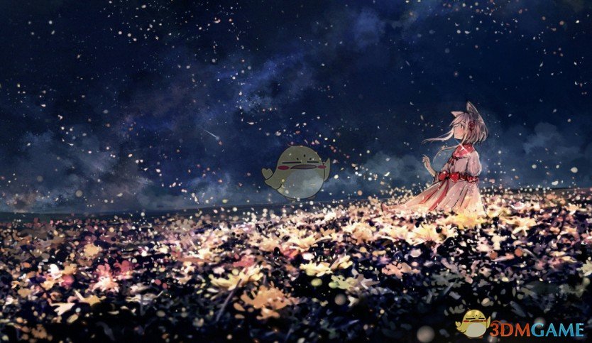 《Wallpaper Engine》夜空花海少女动态壁纸百度云下载