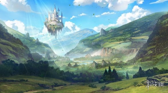 Wallpaper Engine 魔法天空城动态壁纸百度云迅雷下载 叽哩叽哩游戏网acg G站