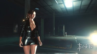 《生化危机2：重制版》克莱尔性感黑色开胸夹克MOD电脑版下载