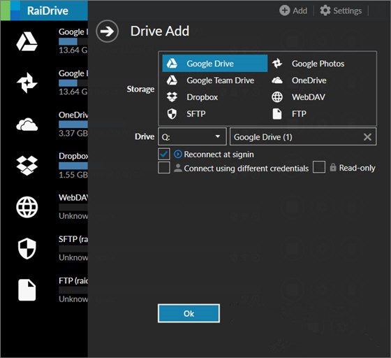 RaiDrive电脑版下载V2020.2.2  网盘映射到本地