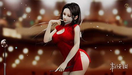 《梦2：不眠之夜》红色蕾丝开胸高叉旗袍佳丽壁纸电脑版下载