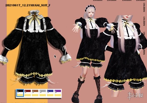 《模拟人生4》冬季黑色洛丽塔公主裙裤MOD电脑版下载
