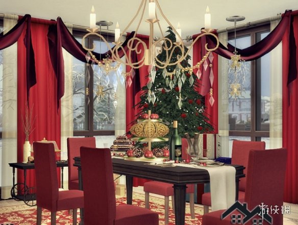 《模拟人生4》冬季圣诞节主题屋内家具装饰MOD电脑版下载