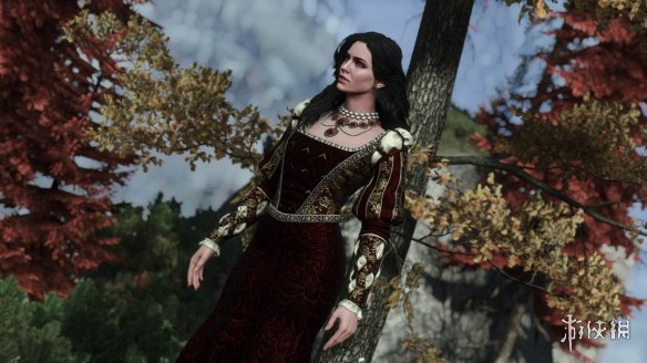 《巫师3：狂猎》叶奈法深红色连衣裙MOD电脑版下载
