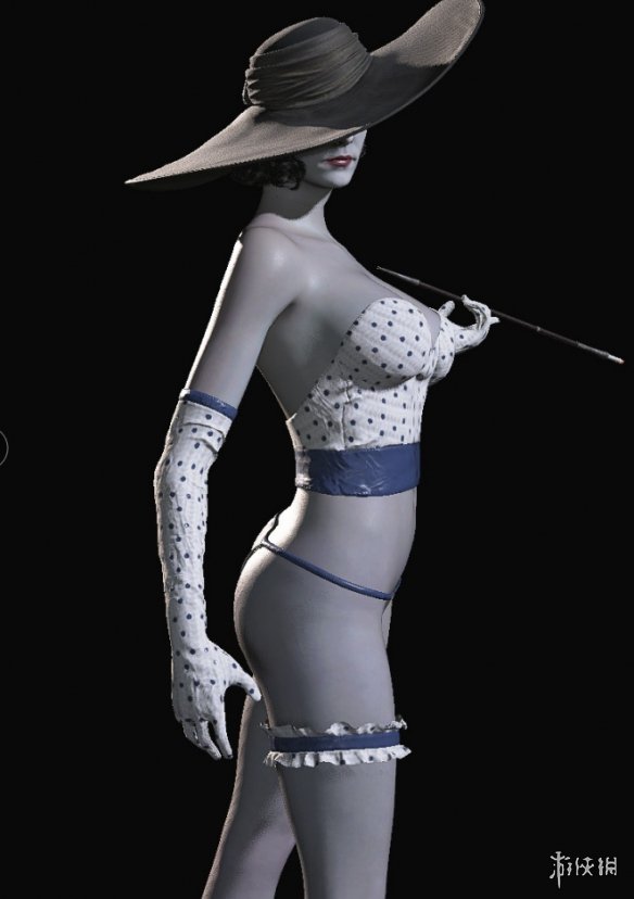 《生化危机8：村庄》吸血鬼夫人蓝白圆点束胸丝袜MOD电脑版下载