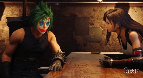 《最终幻想7：重制版》克劳德DC小丑妆容MOD电脑版下载