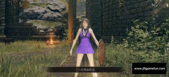 《艾尔登法环》绝美蒂法紫色连衣裙替换部分装备MOD电脑版下载