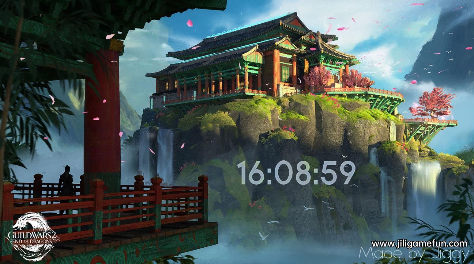 Wallpaper Engine 激战2精美古风场景原画记时 动态壁纸电脑版下载