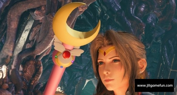《最终幻想7：重制版》爱丽丝美少女月之法杖长杖替换奥术权杖MOD电脑版下载