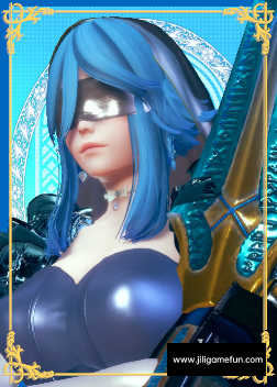 《AI少女》蓝色长发低领紧身衣女剑士MOD电脑版下载