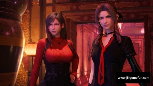 《最终幻想7：重制版》蒂法死或生Kokoro毛衣束腰裙红黑版MOD电脑版下载
