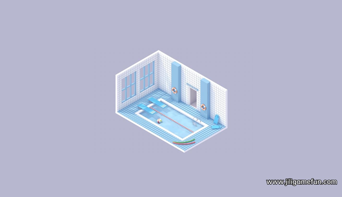 Wallpaper Engine 迷你3D场景游泳池 动态壁纸电脑版下载