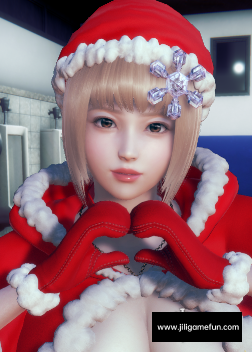 《AI少女》金色短发红色圣诞装小姐姐MOD电脑版下载