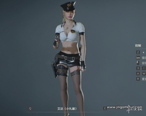 《生化危机2：重制版》艾达克莱尔白衣黑帽露脐警服MOD电脑版下载