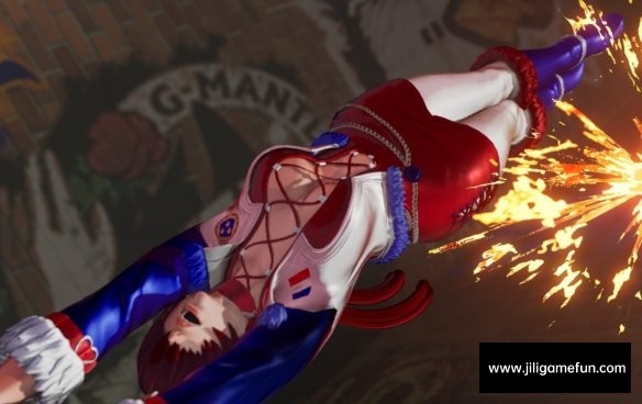 《拳皇15》女格斗家夏尔米法式红白蓝配色紧身衣MOD电脑版下载