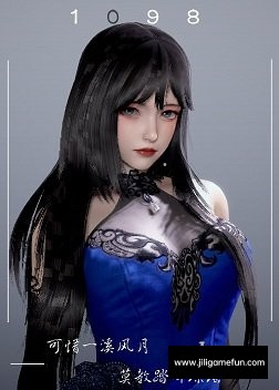 《AI少女》蓝绸裙黑长发小姐姐MOD电脑版下载