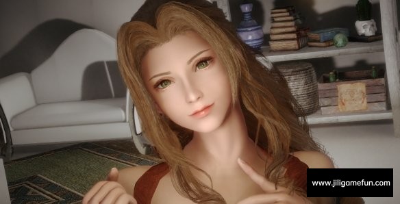 《上古卷轴5：天际重制版》最终幻想7绝美爱丽丝脸部预设MOD电脑版下载