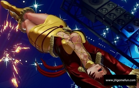 《拳皇15》夏尔米红色皮衣金色短裙形象MOD电脑版下载