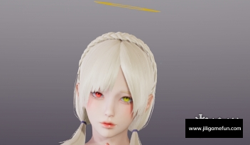 《AI少女》白色长发金红异色瞳女天使MOD电脑版下载