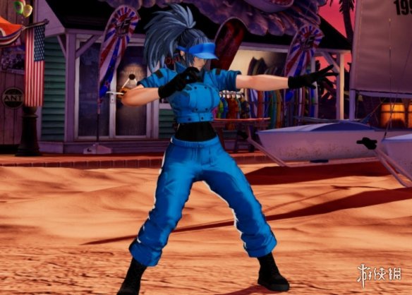 《拳皇15》女角色莉安娜神秘帅气蓝色制服MOD电脑版下载