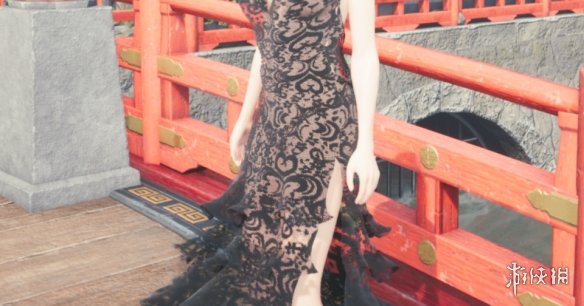 《最终幻想7：重制版》新娘蒂法黑色蕾丝婚纱裙MOD电脑版下载