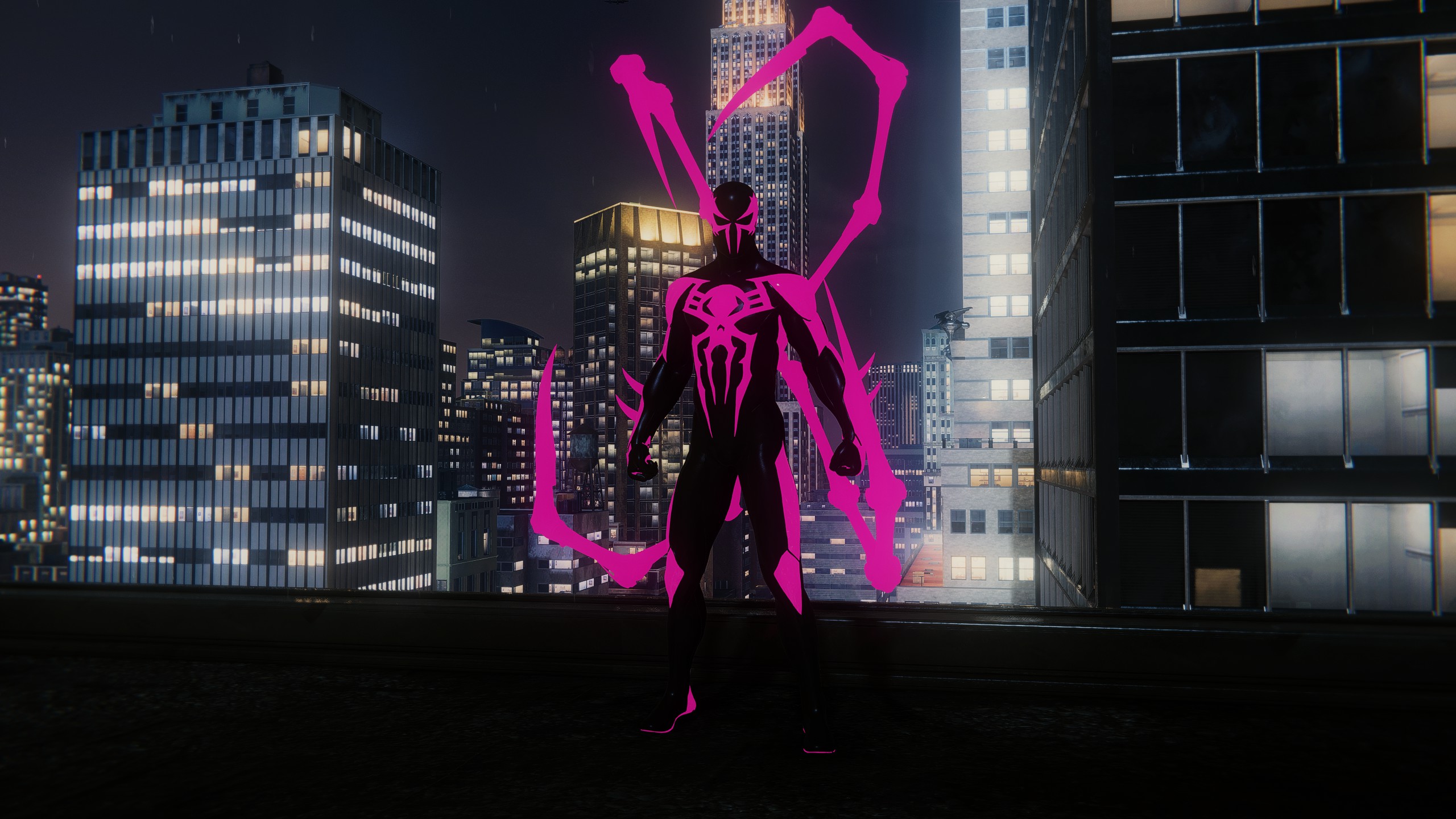 《漫威蜘蛛侠：重置版》蜘蛛腿发光粉红色mod电脑版下载