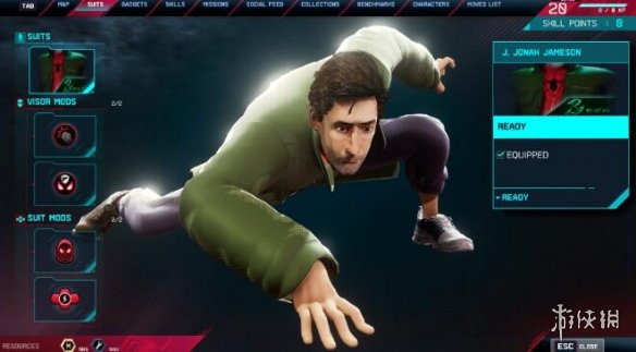 《蜘蛛侠：迈尔斯莫拉莱斯》平行宇宙中年帕克战衣MOD电脑版下载