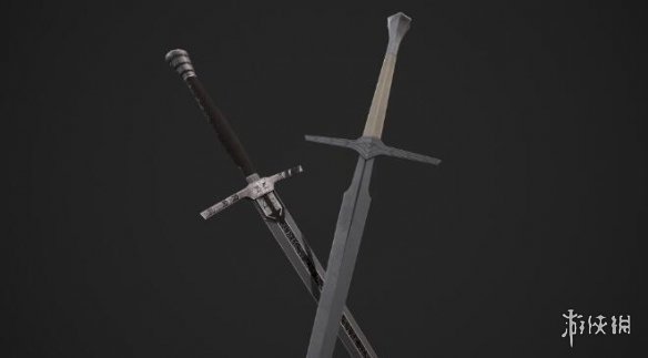 《巫师3次世代版》遗忘狼剑外观转换陶森特钢剑和湖女之剑MOD电脑版下载
