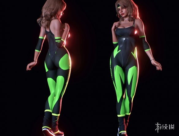 《生化危机2：重制版》克莱尔健身装黑绿色紧身裤MOD[兼容新版本]电脑版下载