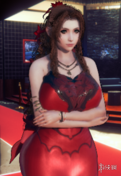 《AI少女》最终幻想爱丽丝性感身材红色礼裙MOD电脑版下载