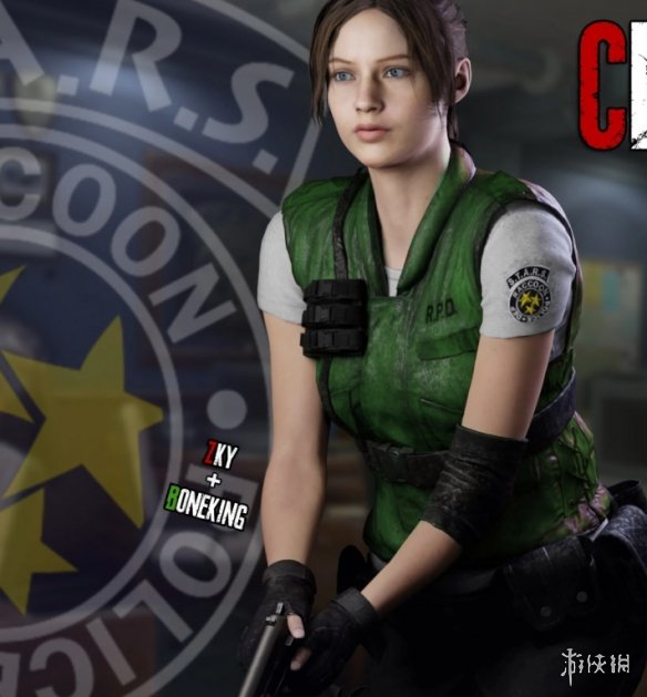 《生化危机2：重制版》克莱尔作战服绿色夹克MOD[仅支持旧版本]电脑版下载
