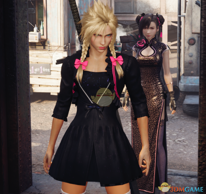 《最终幻想7：重制版》穿廉价礼裙和高跟鞋的克劳德MOD电脑版下载