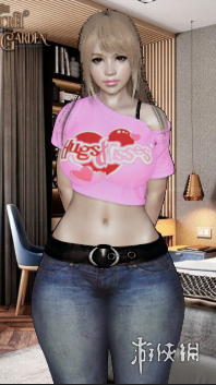 《AI少女》粉色露脐T恤小姐姐MOD电脑版下载