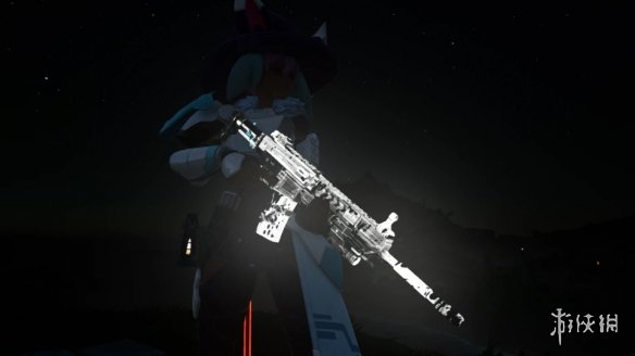 《幻兽帕鲁》黑白霓虹灯系列突击步枪MOD电脑版下载
