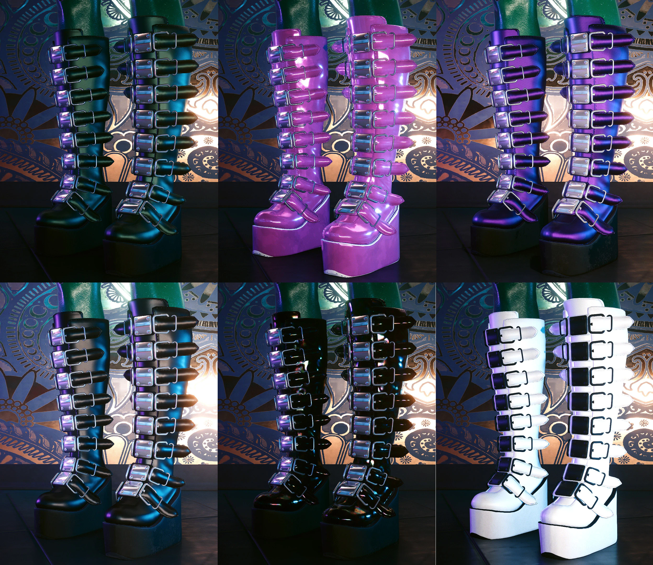 《赛博朋克2077》Mox主题哥特式长筒靴MOD电脑版下载