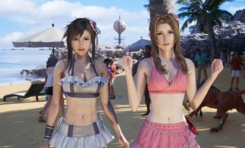 《最终幻想7：重生》蒂法、爱丽丝身穿泳衣备受玩家喜爱