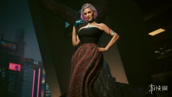 《赛博朋克2077》女V优雅百褶长裙电脑版下载
