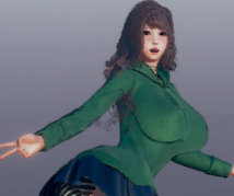 《AI少女》灵动活泼绿卫衣少女MOD电脑版下载
