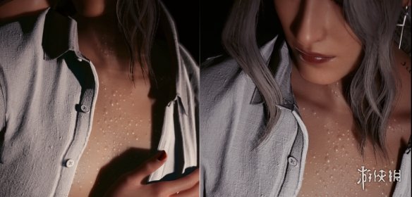 《赛博朋克2077》女V性感汗水血液贴图MOD电脑版下载