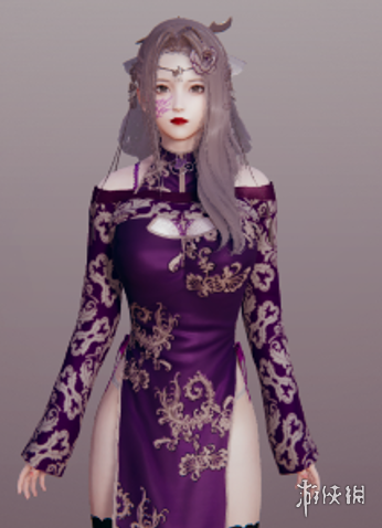 《AI少女》时尚紫发旗袍女MOD电脑版下载