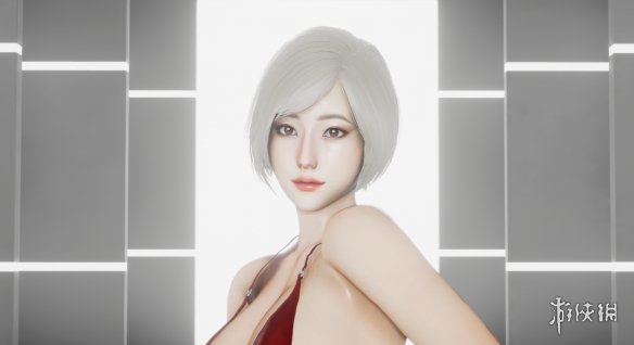 《AI少女》性感红色开胸旗袍白发美女MOD电脑版下载