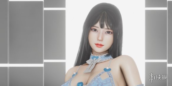 《AI少女》性感蓝色蕾丝内衣模特MOD电脑版下载