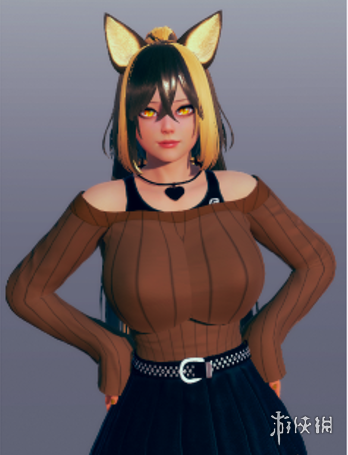 《AI少女》黑金毛衣猫耳娘MOD电脑版下载